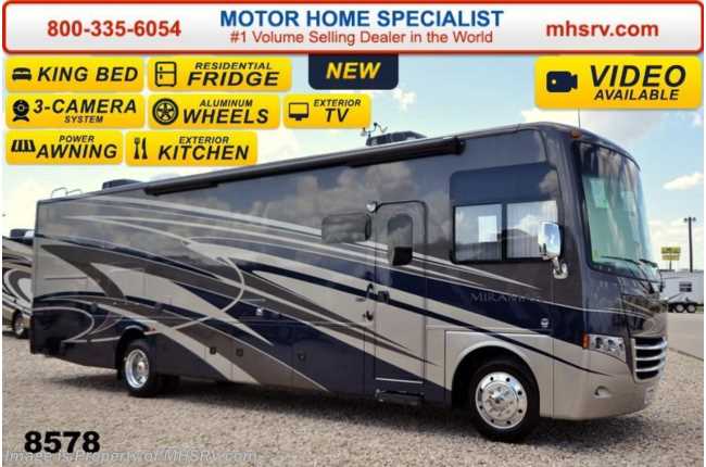 2015 Thor Motor Coach Miramar 34.2 W/Ext Kitchen, King, 3 TV, 22K Chassis