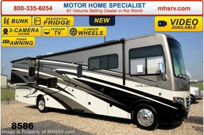 2015 Thor Motor Coach Miramar 34.3 Bunk House W/King, Pwr OH Bunk, 22K Chassis
