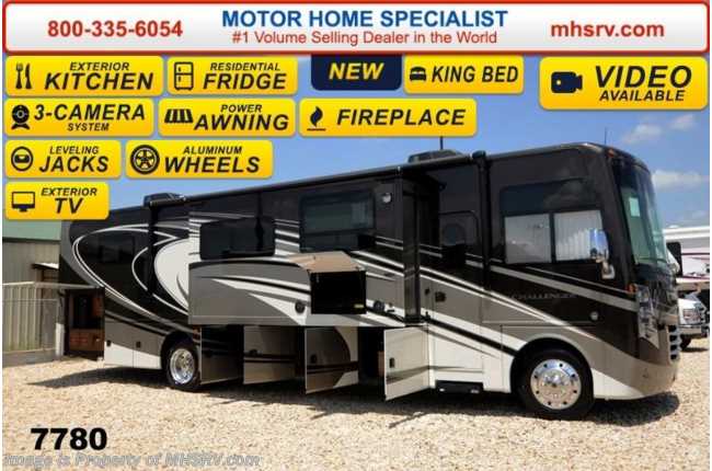 2015 Thor Motor Coach Challenger 37ND W/40&quot; TV, King Bed, Ext Kitchen &amp; Res Fridge
