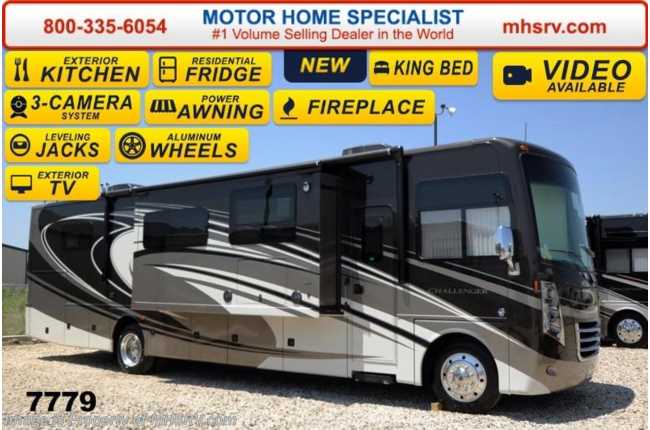 2015 Thor Motor Coach Challenger 37ND W/40&quot; TV, King Bed, Ext Kitchen &amp; Res. Fridge