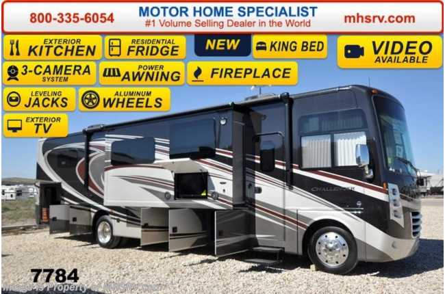 2015 Thor Motor Coach Challenger 37ND W/40&quot; TV, King Bed, Ext Kitchen, Res. Fridge