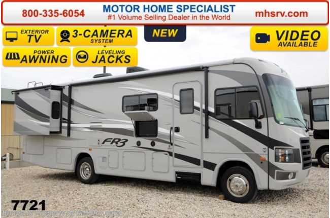2015 Forest River FR3 30DS W/King Bed, 3 Cams, Pwr Bunk, Jacks
