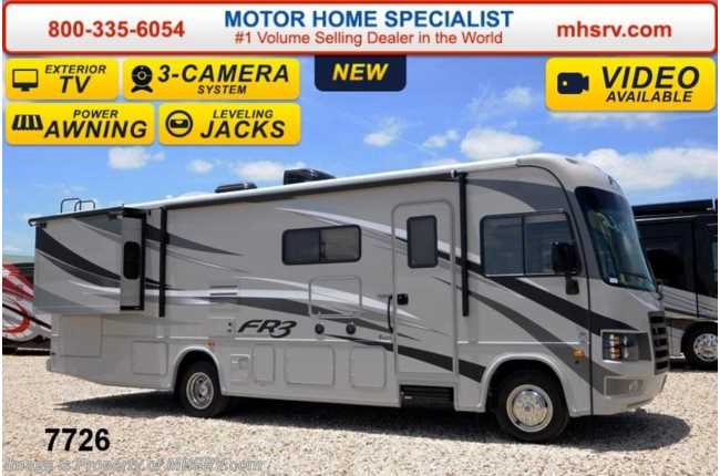 2015 Forest River FR3 30DS W/King Bed, 3 Cams, Pwr Bunk &amp; Jacks