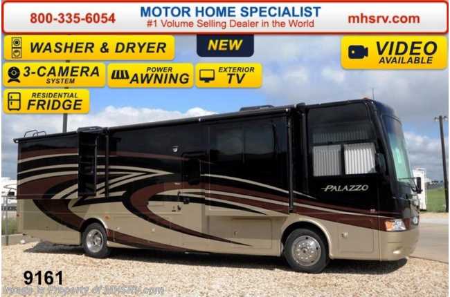 2015 Thor Motor Coach Palazzo 35.1 W/46&quot; TV, Pwr OH Bunk, Res. Fridge