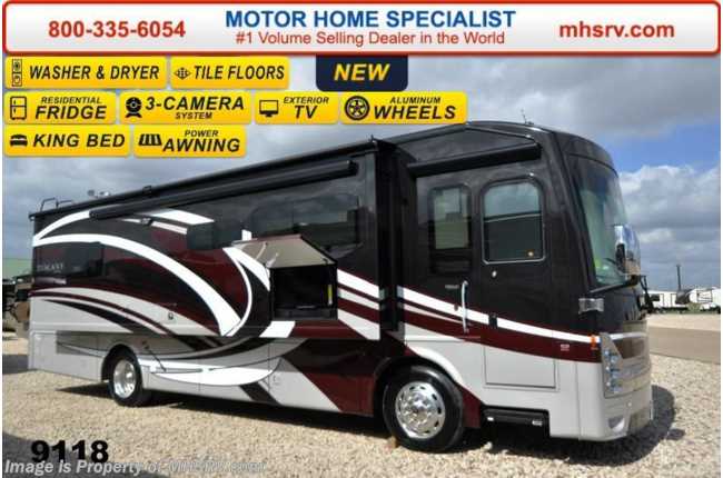 2015 Thor Motor Coach Tuscany XTE 34ST W/3 Slides Including FWS, King Bed, Stack W/D