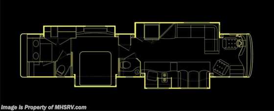 2015 Foretravel Realm FS6 FS6 Luxury Villa 1 Floorplan