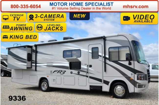 2015 Forest River FR3 30DS W/King Bed, 3 Cams, Pwr. Bunk, Jacks