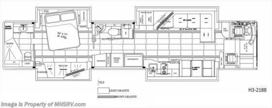 2015 Prevost H3-45 Quad Slide by Outlaw Coach &quot;The Residency&quot; Floorplan