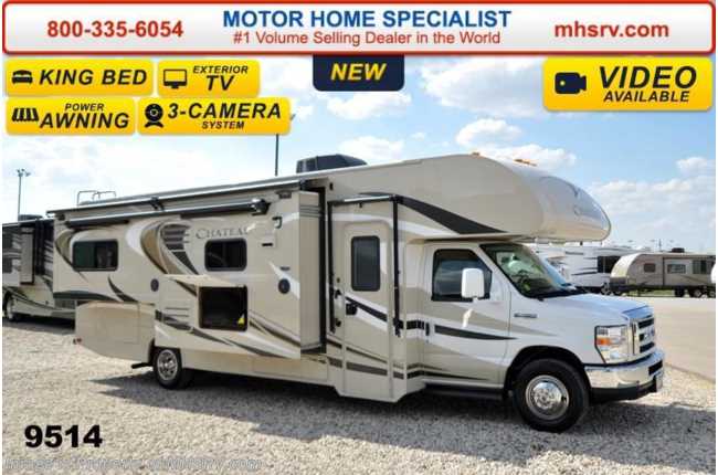 2015 Thor Motor Coach Chateau 28F W/Slide, King Bed, 3 TV, Ext Shower