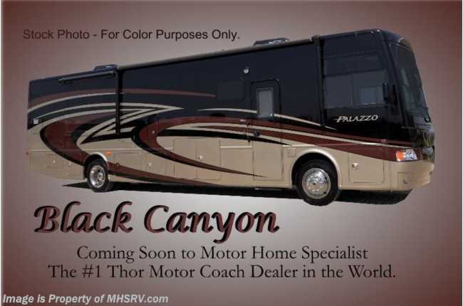 2015 Thor Motor Coach Palazzo 33.2 W/Ext. TV, Pwr OH Bunk, Res. Fridge