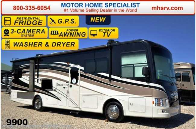 2015 Forest River Legacy 340KP-300 With Res. Fridge, Stack W/D &amp; Ext. TV