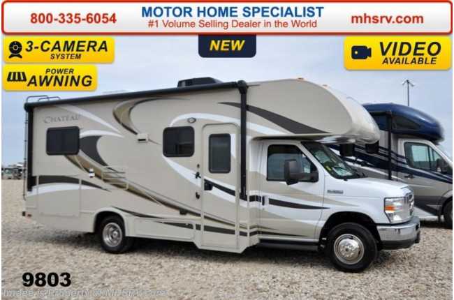 2015 Thor Motor Coach Chateau 24C With Slide, Pwr. Awning &amp; 3 Cam