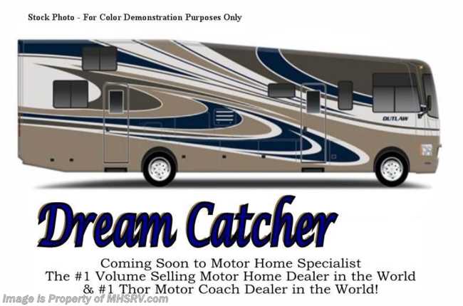 2015 Thor Motor Coach Outlaw Residence Edition 38RE Bath &amp; 1/2, Rear Patio/Kitchen W/50&quot; TV