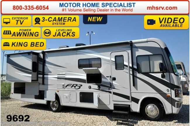 2015 Forest River FR3 30DS W/King Bed, 3 Cams, Pwr. Bunk, Jacks