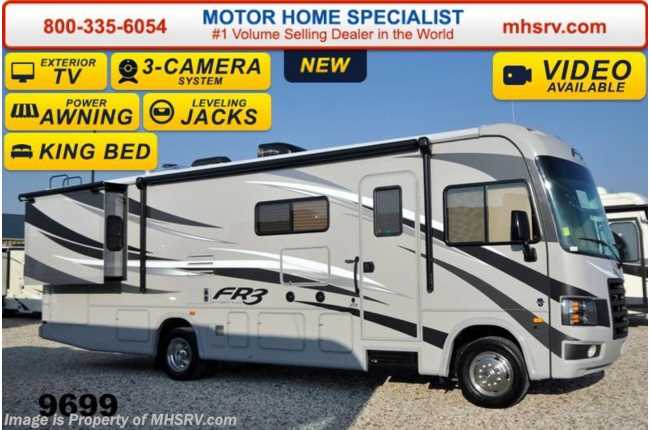 2015 Forest River FR3 30DS W/King Bed, 3 Cams, Pwr. Bunk &amp; Jacks