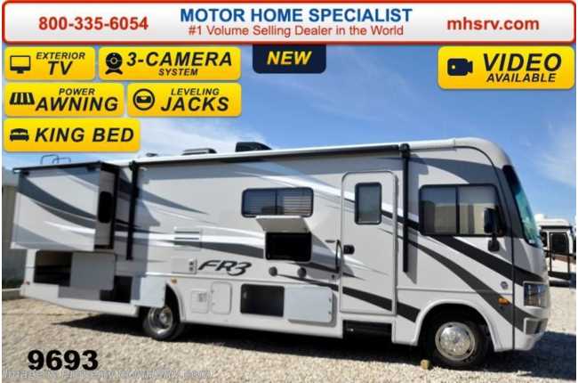 2015 Forest River FR3 30DS W/King Bed, 3 Cams, Power Bunk, Jacks