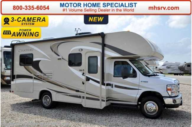 2016 Thor Motor Coach Chateau 24C W/Slide, Pwr Awning, Heated Tanks, 3 Cams
