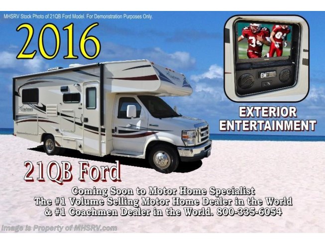 New 2016 Coachmen Freelander 21QBF W/Ext TV, Heated Tanks, TV/DVD, Rear Cam available in Alvarado, Texas