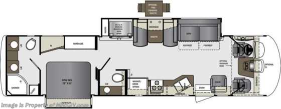 2016 Forest River Georgetown XL 360DS Bath &amp; 1/2, Res Fridge W/D &amp; King Bed Floorplan