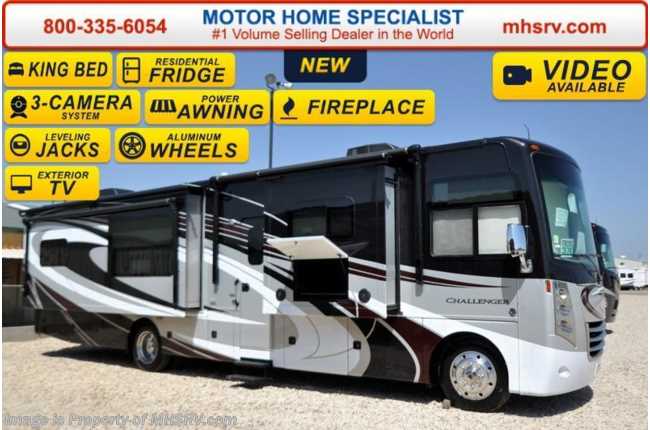 2016 Thor Motor Coach Challenger 37KT W/ Theater Seats, King Bed &amp; Res. Fridge