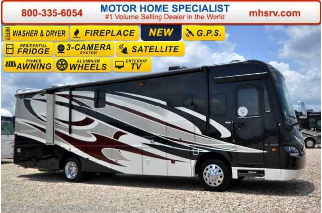 2016 Sportscoach Cross Country 360DL 340HP, Res. Fridge, Stack W/D, Sat, GPS