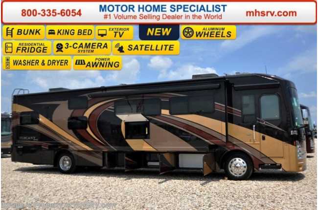2016 Thor Motor Coach Tuscany XTE 40BX Bunk Model W/3 Slides, King Bed, Stack W/D