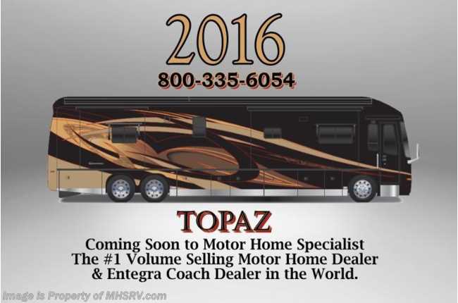 2016 Entegra Coach Cornerstone 45K (45RBQ) Bath &amp; 1/2 Luxury RV, 600HP, K3