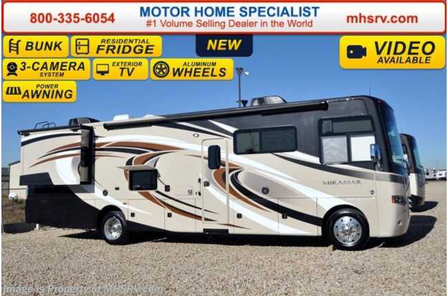 2016 Thor Motor Coach Miramar 34.3 Bunk House W/King Bed, OH Bunk, Ext. TV