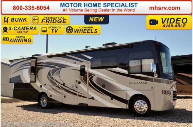 2016 Thor Motor Coach Miramar 34.3 Bunk House W/ King Bed, OH Bunk, Ext. TV