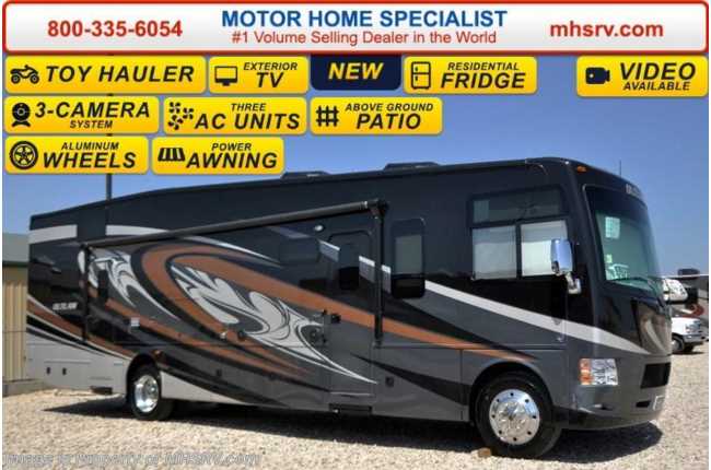 2016 Thor Motor Coach Outlaw Toy Hauler 37LS 26 K Chassis, Patio, 3 TV, Pwr Bunk &amp; 3 A/C