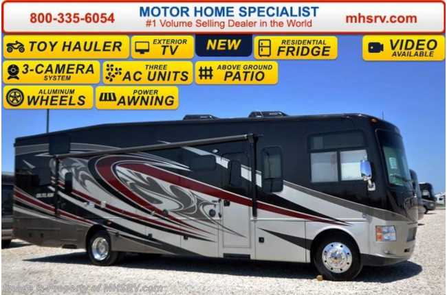 2016 Thor Motor Coach Outlaw Toy Hauler 37LS 26 K Chassis, Patio, 3 TV, Pwr. Bunk &amp; 3 A/Cs