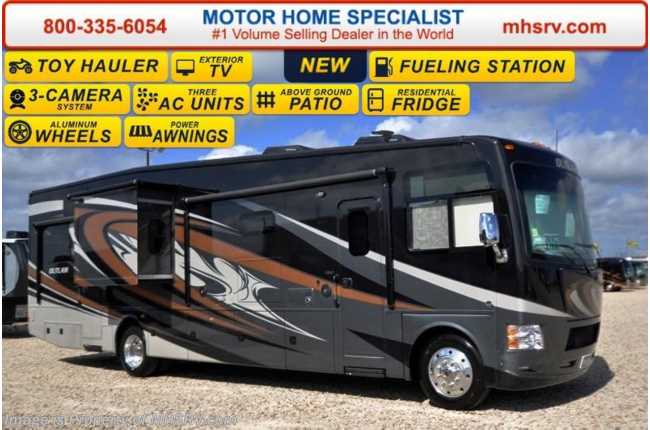 2016 Thor Motor Coach Outlaw Toy Hauler 37RB 26K Chassis, Patio, 4 TV, Pwr. Bunk &amp; 3 A/C