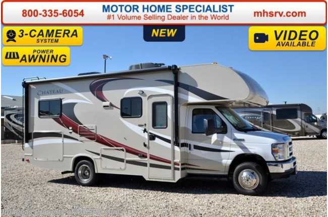 2016 Thor Motor Coach Chateau 24C W/Slide, Pwr. Awning, Heated Tanks, 3 Cams