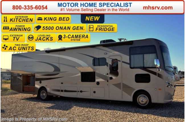 2016 Thor Motor Coach Hurricane 34F W/ Jacks, Ext. TV, Pwr OH Bunk, King Bed