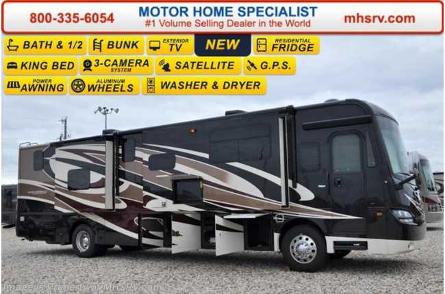 2016 Sportscoach Cross Country 404RB With Bath &amp; 1/2, Pwr Salon Bunks, W/D, King