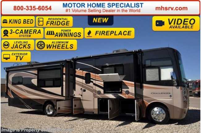 2016 Thor Motor Coach Challenger 37KT W/40&quot; TV, King Bed, Res Fridge