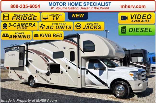 2016 Thor Motor Coach Chateau Super C 35SK W/Theater Seating, King Bed &amp; Dsl Gen