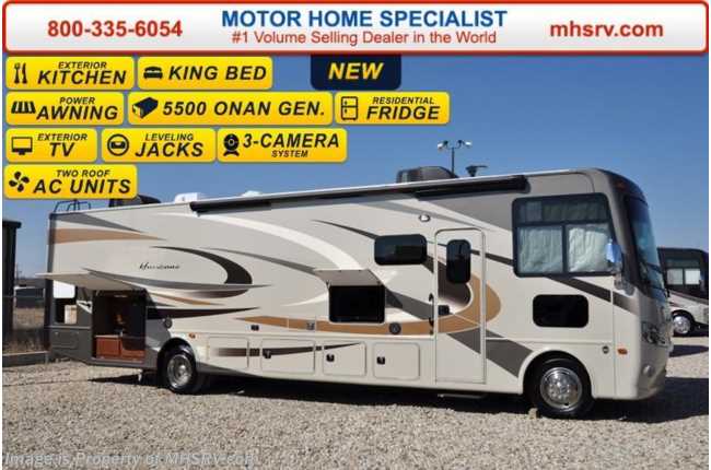 2016 Thor Motor Coach Hurricane 34F W/Jacks, Ext. TV, Pwr OH Bunk, King Bed