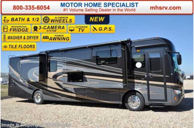 2016 Forest River Berkshire 38B-340 Bath &amp; 1/2, W/D Stack, Sat. Dome