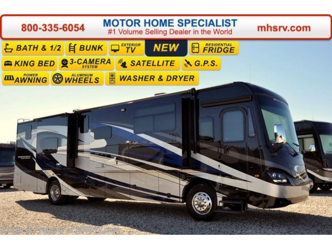 New 2017 Coachmen Cross Country 404RB Bath & 1/2, Pwr Salon Bunk, W/D and King Bed available in Alvarado, Texas