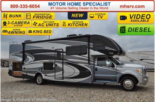 2017 Thor Motor Coach Four Winds Super C 35SB Bunk Model, FBP, King Bed &amp; Dsl. Gen