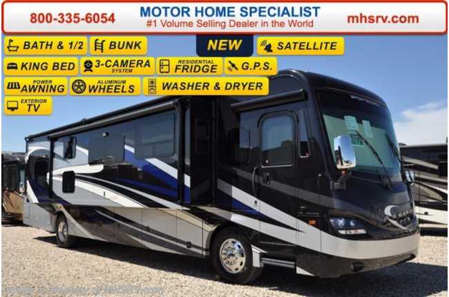 2017 Sportscoach Cross Country 407FW Bath &amp; 1/2, Bunks, 15K A/Cs, W/D &amp; King Bed