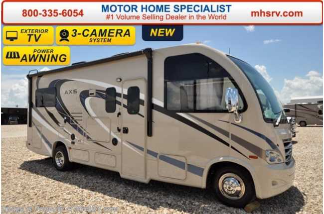 2017 Thor Motor Coach Axis 24.1 W/Slide, IFS, Upgraded A/C, Ext TV, 2 Beds