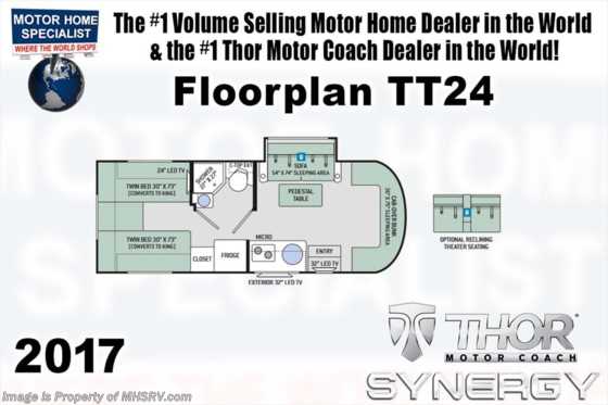 2017 Thor Motor Coach Synergy TT24 Sprinter Diesel RV for Sale Floorplan