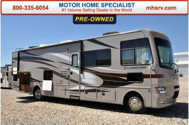 2014 Thor Motor Coach Windsport bunk house, outside kitchen with a full wall slide