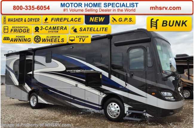 2017 Sportscoach Cross Country SRS 360DL RV for Sale With Salon Bunk