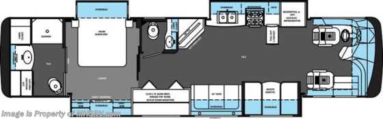 2017 Forest River Berkshire 38A-340 Bunk House Bath &amp; 1/2 RV for Sale at MHSRV Floorplan