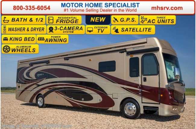 2017 Fleetwood Discovery LXE 40E Bath &amp; 1/2 RV for Sale at MHSRV W/King Bed
