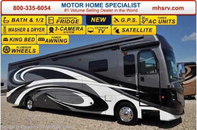 2017 Fleetwood Discovery LXE 40E Bath &amp; 1/2 RV for Sale at MHSRV.com W/King Bed