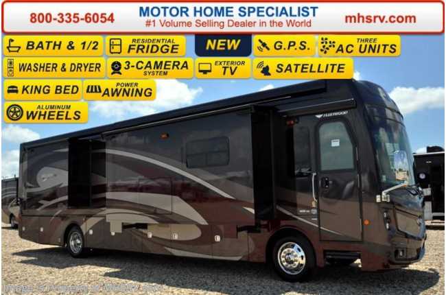 2017 Fleetwood Discovery LXE 40E Bath &amp; 1/2 RV for Sale at MHSRV W/380HP Diesel